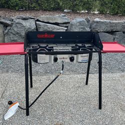  Camp Chef Two Burner Stove w/ Side Shelves