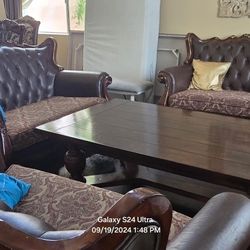  Living Room And Dining Table Set