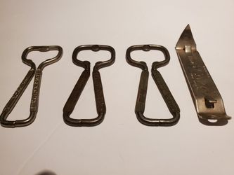 Lot of antique Coca Cola Coke bottle openers