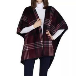 Ike Behar Ladies' Reversible Wrap with High Pile Fleece