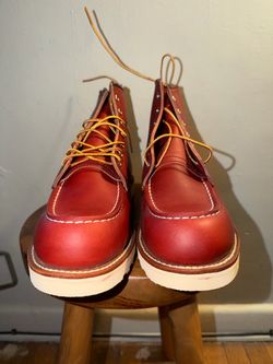 Red Wing heritage Irish setter moc toe boots in Oro russet size 10D