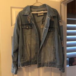 Ripped Jean Jacket