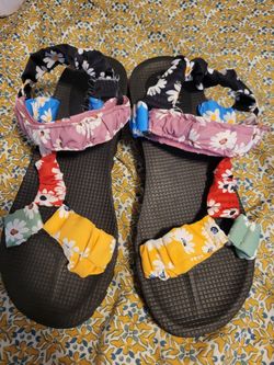 Cute Scrunchie Sandals