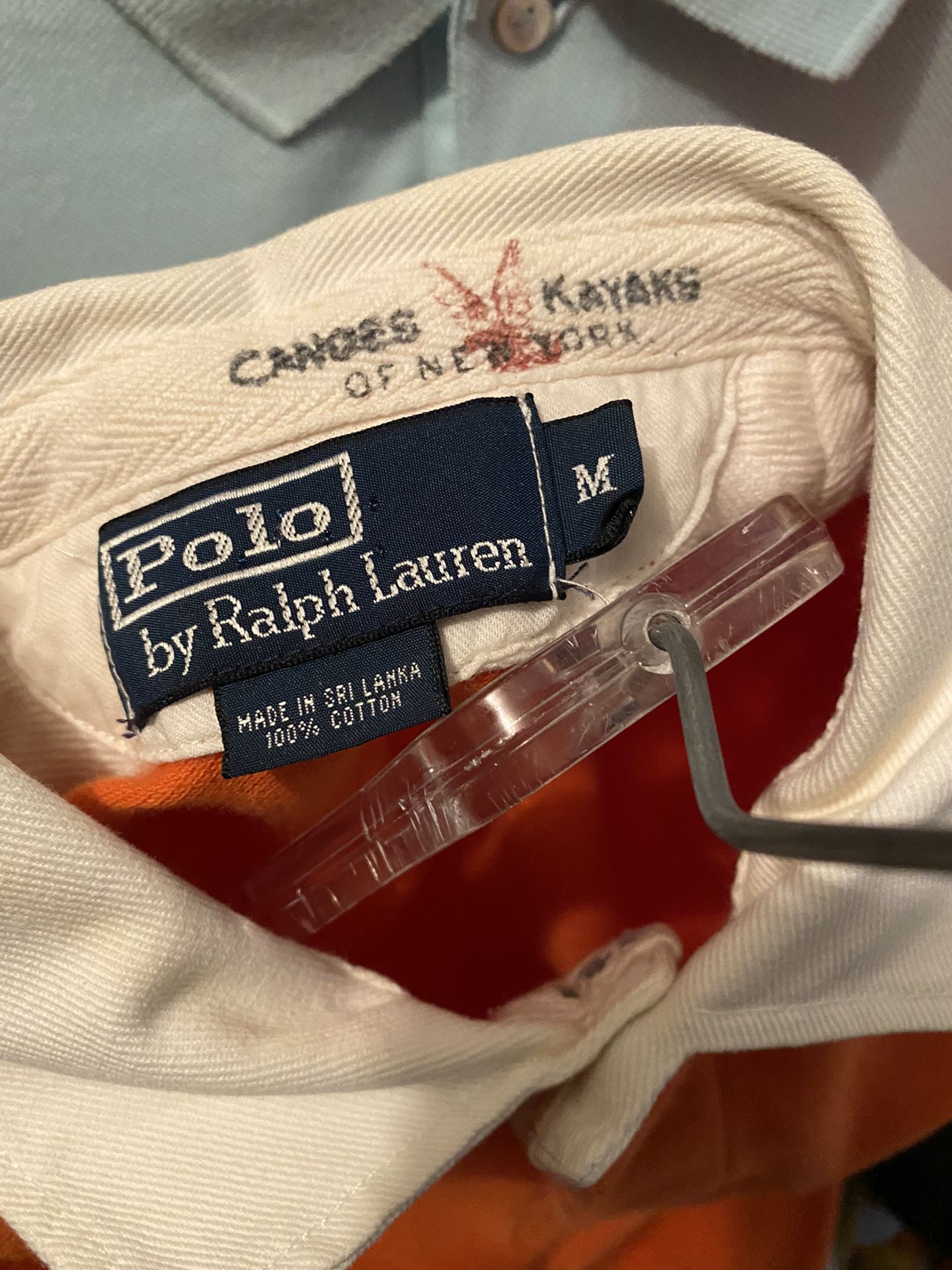 Ralph Lauren Polo Men’s Vintage Canoes Kayak Of Ny Polo Shirt Sz M- New