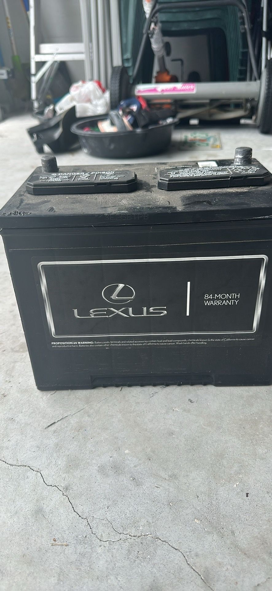 Lexus battery within 5 year warranty