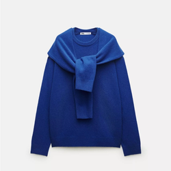 100% wool Vibrant Blue Sweater