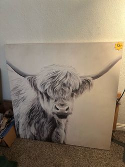 Cow Print on Canvas