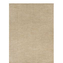 8/10 Plain Beige Indoor Outdoor Rug 