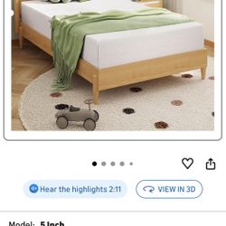 EGOHOME Twin Memory Foam Mattress NEW