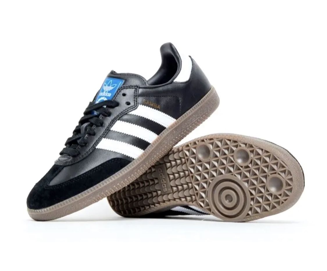 ADIDAS Originals Men's SAMBA ADV LEATHER SNEAKERS Black 11.5 New In Box