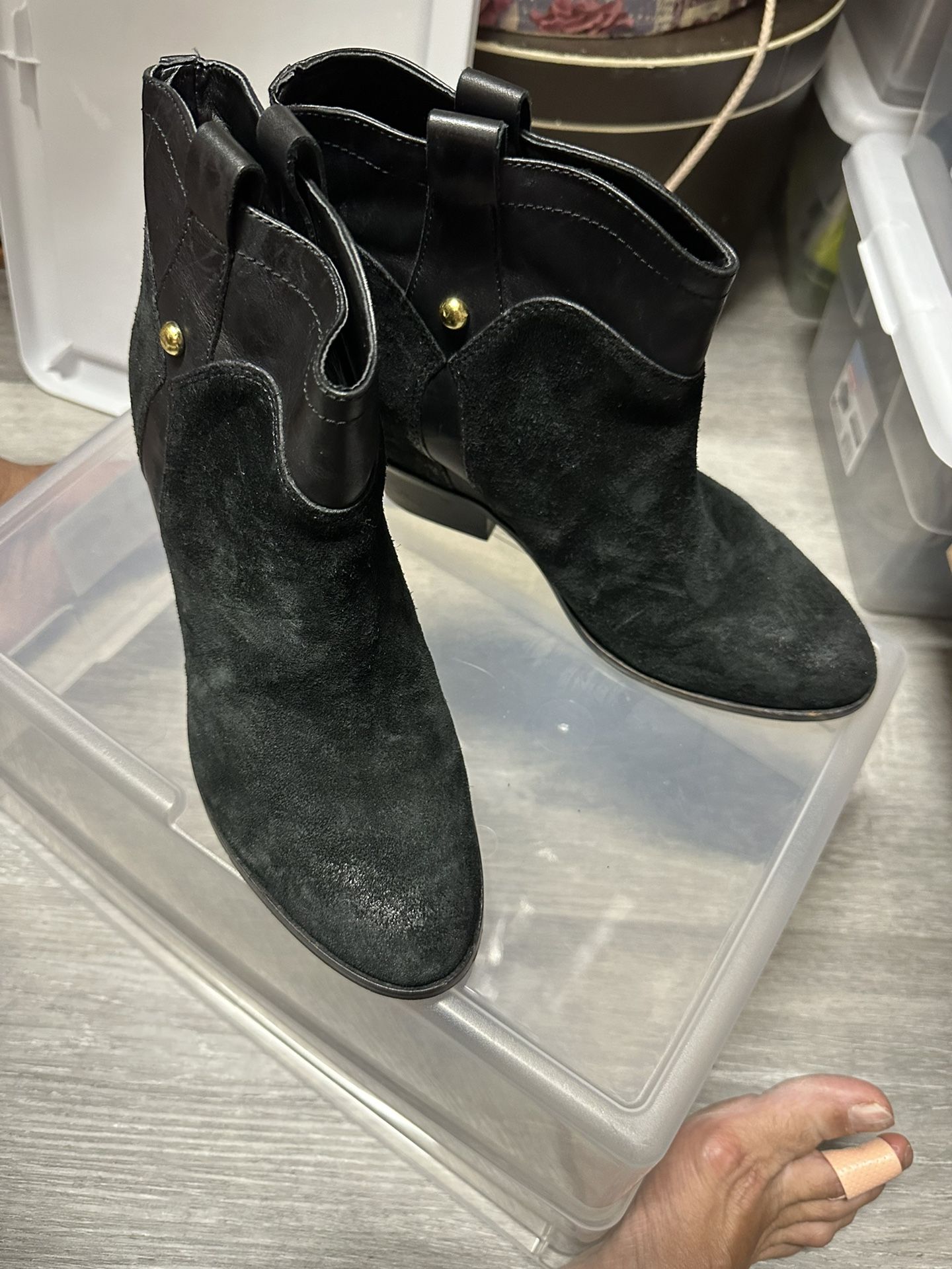 Black Booties Size 8