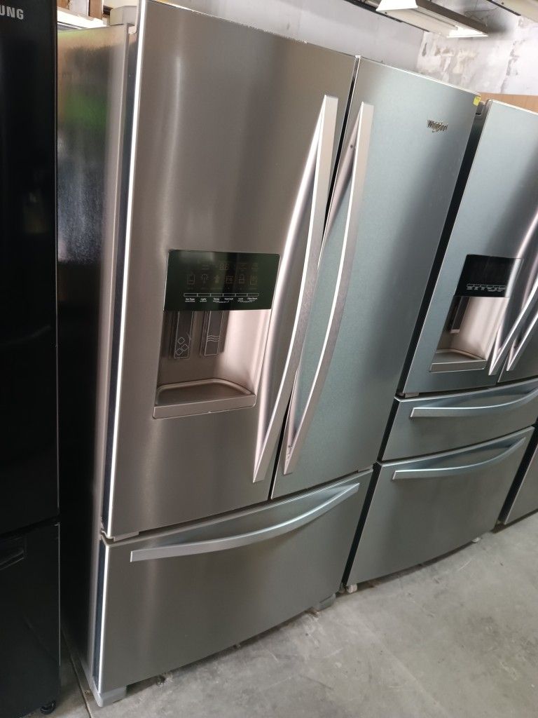 Whirlpool Refrigerator French Door Stainless Steel Everything Works Good