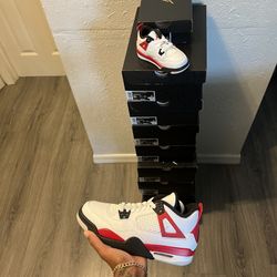 Jordan 4 Red cement