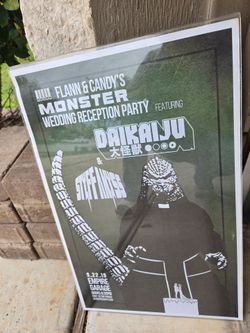 Vintage Flann & Candy's Monster Wedding Poster
