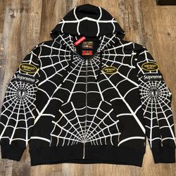 Supreme x Vanson Spiderman Zipup Hoodie