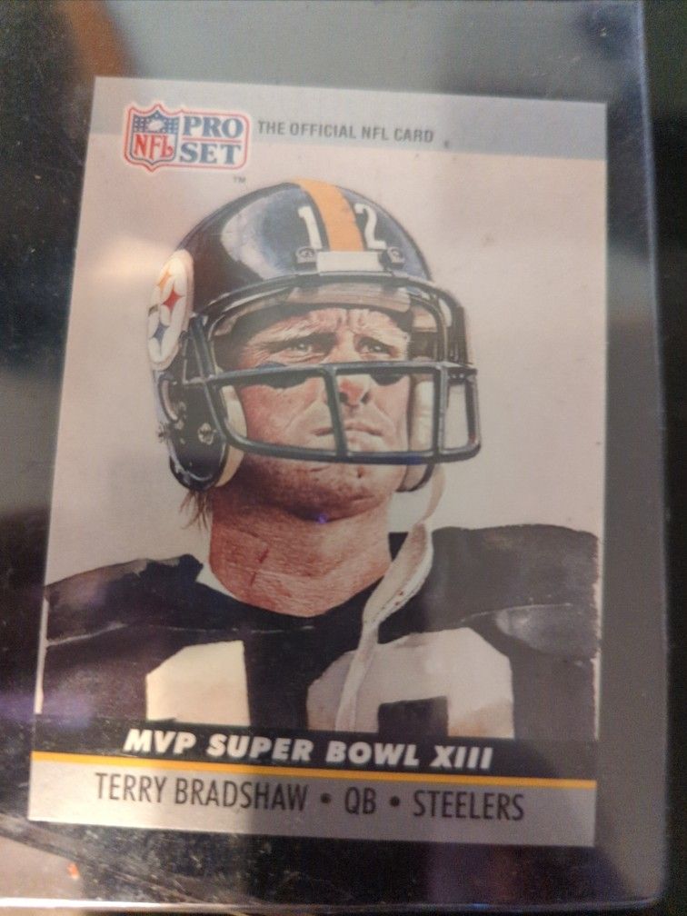 1990 Pro Set Super Bowl MVP 13 TERRY BRADSHAW Football Card