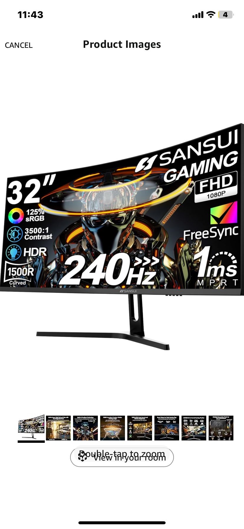 Curved Gaming Monitor 32”