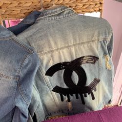 Designer Jean jackets earrings