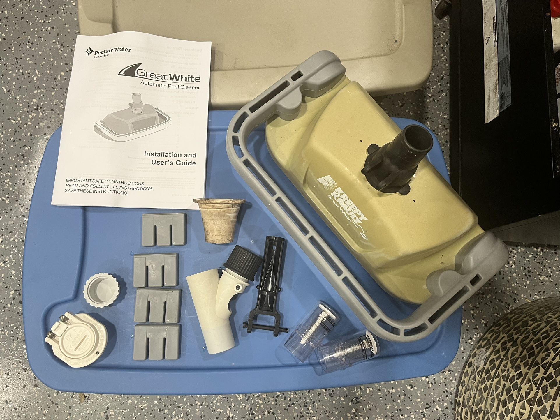 Pentair Kreepy Krauly Great White Pool Cleaner