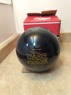 Storm Dark Code Bowling Ball 14lb 15oz - Drilled with Grips - Pro Performance - Deep Purple Shine!