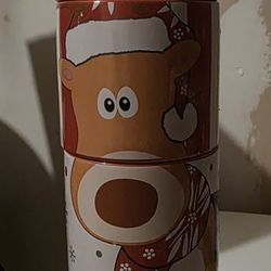 Temp-tations Winter Whimsy Reindeer Stacking Mugs – Set of 4