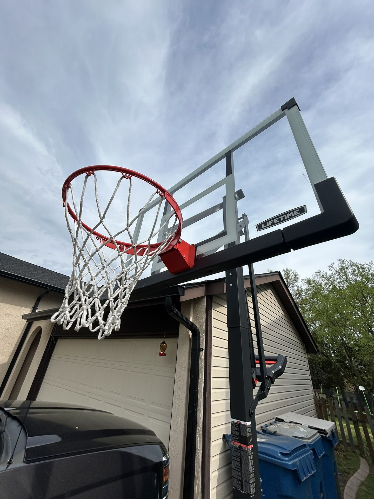 Year Old Lifetime Adjustable Basketball Hoop