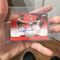 ufc stadium cards autos/numbered 