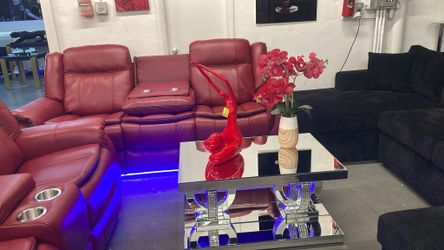 Juego De Sala Reclinable Con Luces Led