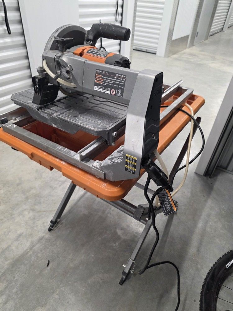 Ridgid Tile Saw With Stand