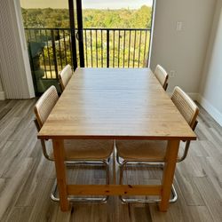 IKEA Expandable Wood Dining Table (Nordviken Style)