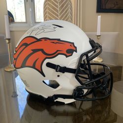 Authentic Denver Bronco Helmet Signed Champ Bailey 