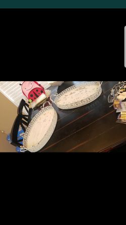 2 large rustic wedding/quince dessert trays