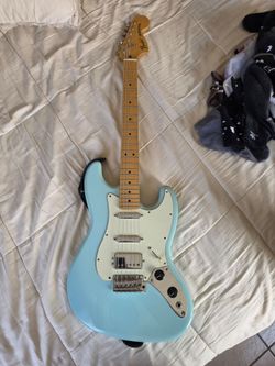Fender Sixty Six Daphne blue with original Jazzcaster branding