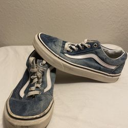 VANS OTW Old Skool Acid Denim Blue Canvas Skate Shoes Mens 6 Womens 7.5