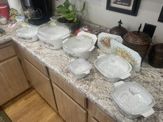 1950’s Vintage Stamped Corningware Pyrex Casserole Set