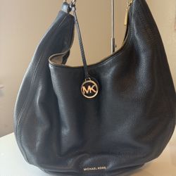 Michael Kors Leather Navy Blue Bag