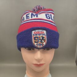 The Original Harlem Globetrotters 90 Years Pomp Cuffed Beanie