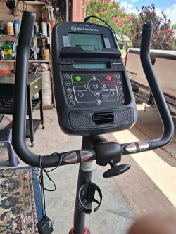 Upright exercise bike