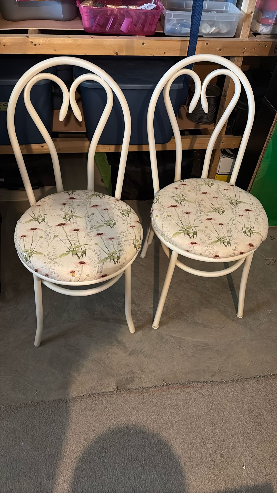 2 Super Sturdy Ice Cream Parlor Chairs. They Will Never Break.