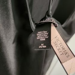 Victoria Secret Black Satin Night Dress