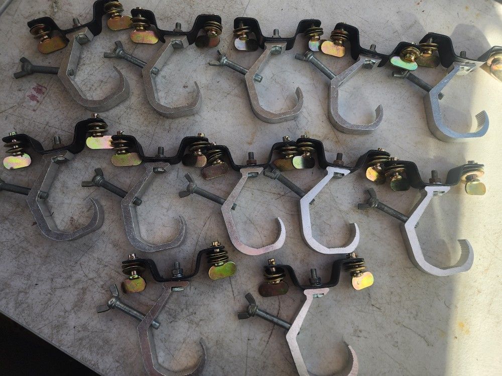 12- Par beam moving head stage truss lighting clamp hook+fast lock hook Disco DJ