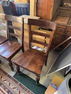 4 Wood Dining Chairs