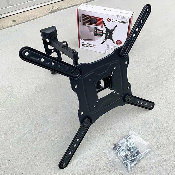 (Brand New) $19 TV Wall Mount for 17-55 Inches, Full Motion Swivel Tilt VESA 400x400mm, Max Weight 66Lbs