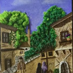 Handmade 3D Relief Wall Art – Ottoman Street