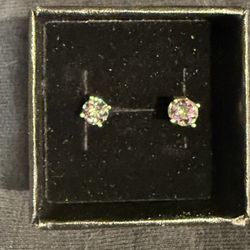 5MM Round Cut Mystic Topaz 1CTW Stud Earrings