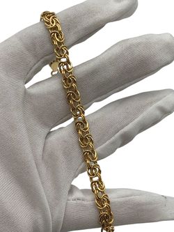 7.5" Gold Byzantine bracelet #32500