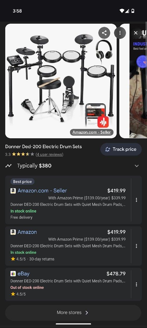 Ded-200 Donner Drumset