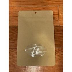 Biodegradable Stand Up Pouch w/Oval Window, 100 pack