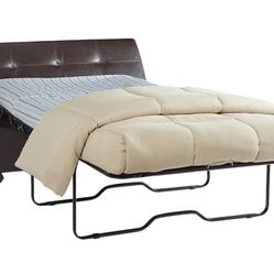 Twin Size Folding Ottoman Sleeper Bed With Mattress Convertible Guest Bed
