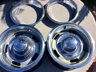 Two Original 15 Inch By 8 Inch GM Rally Wheels